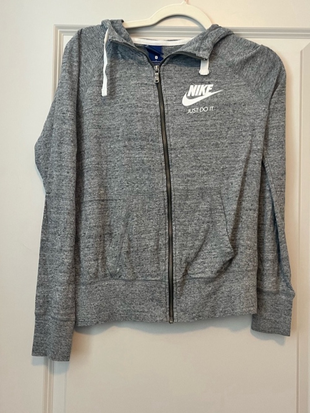 Nike Sportswear Gym Vintage Full-Zip Hoodie Gray Small